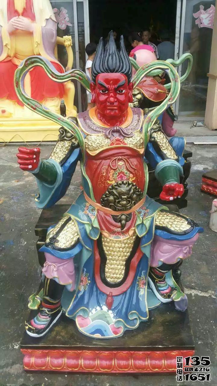 玻璃钢彩绘寺庙太岁雕塑 玻璃钢彩绘寺庙太岁雕塑