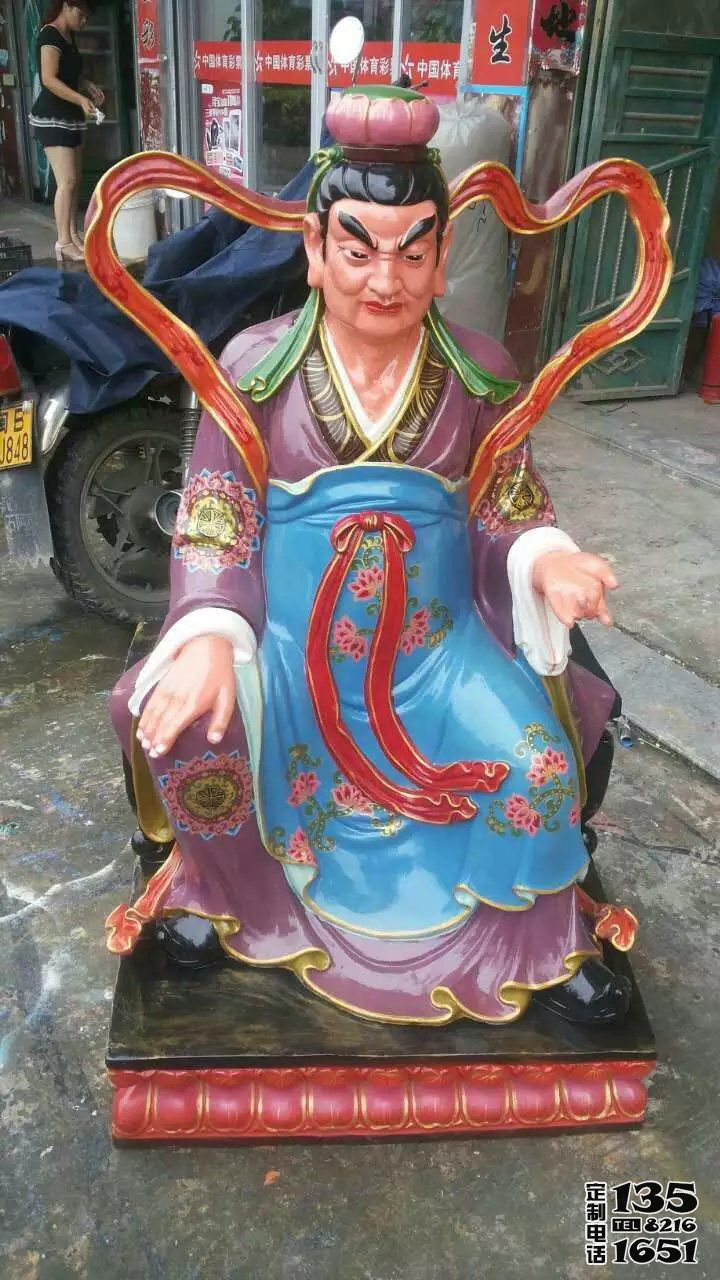庙宇供奉神佛玻璃钢彩绘太岁雕塑 庙宇供奉神佛玻璃钢彩绘太岁雕塑