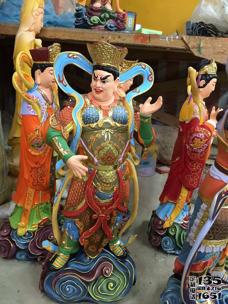 寺庙玻璃钢菩萨树脂彩绘二十四诸天雕塑 寺庙玻璃钢菩萨树脂彩绘二十四诸天雕塑