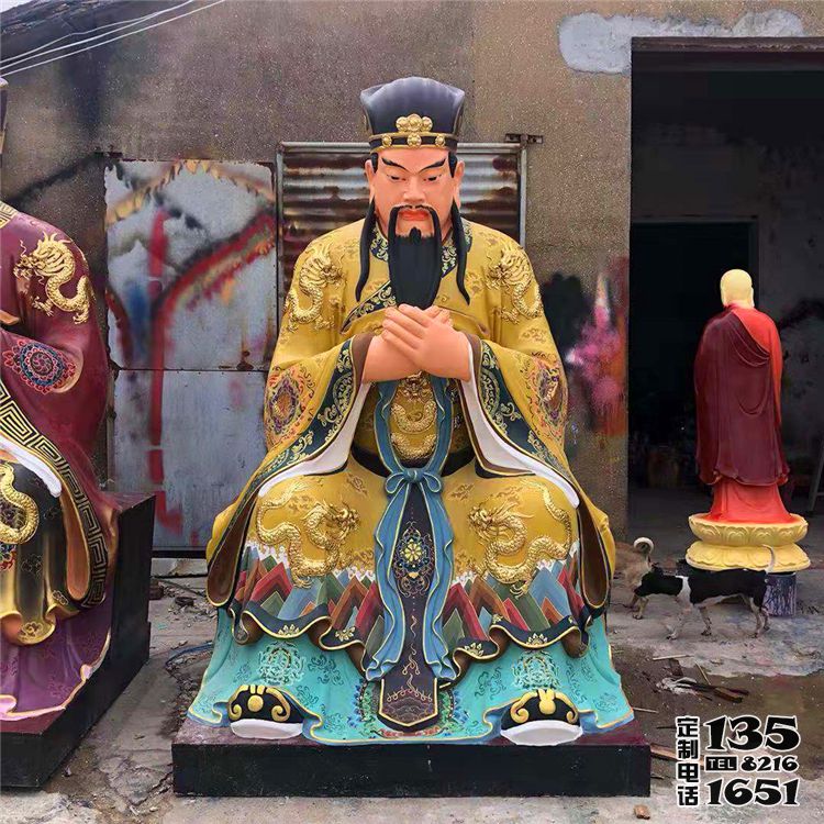 寺庙玻璃钢彩绘神佛东岳大帝雕塑 寺庙玻璃钢彩绘神佛东岳大帝雕塑