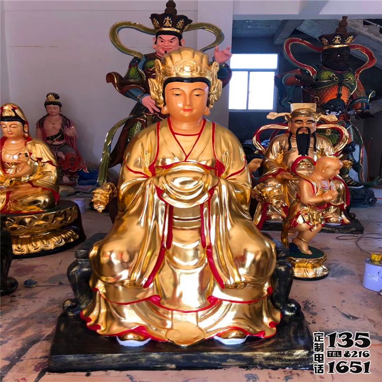 寺庙供奉佛像玻璃钢金身王母娘娘雕塑 寺庙供奉佛像玻璃钢金身王母娘娘雕塑
