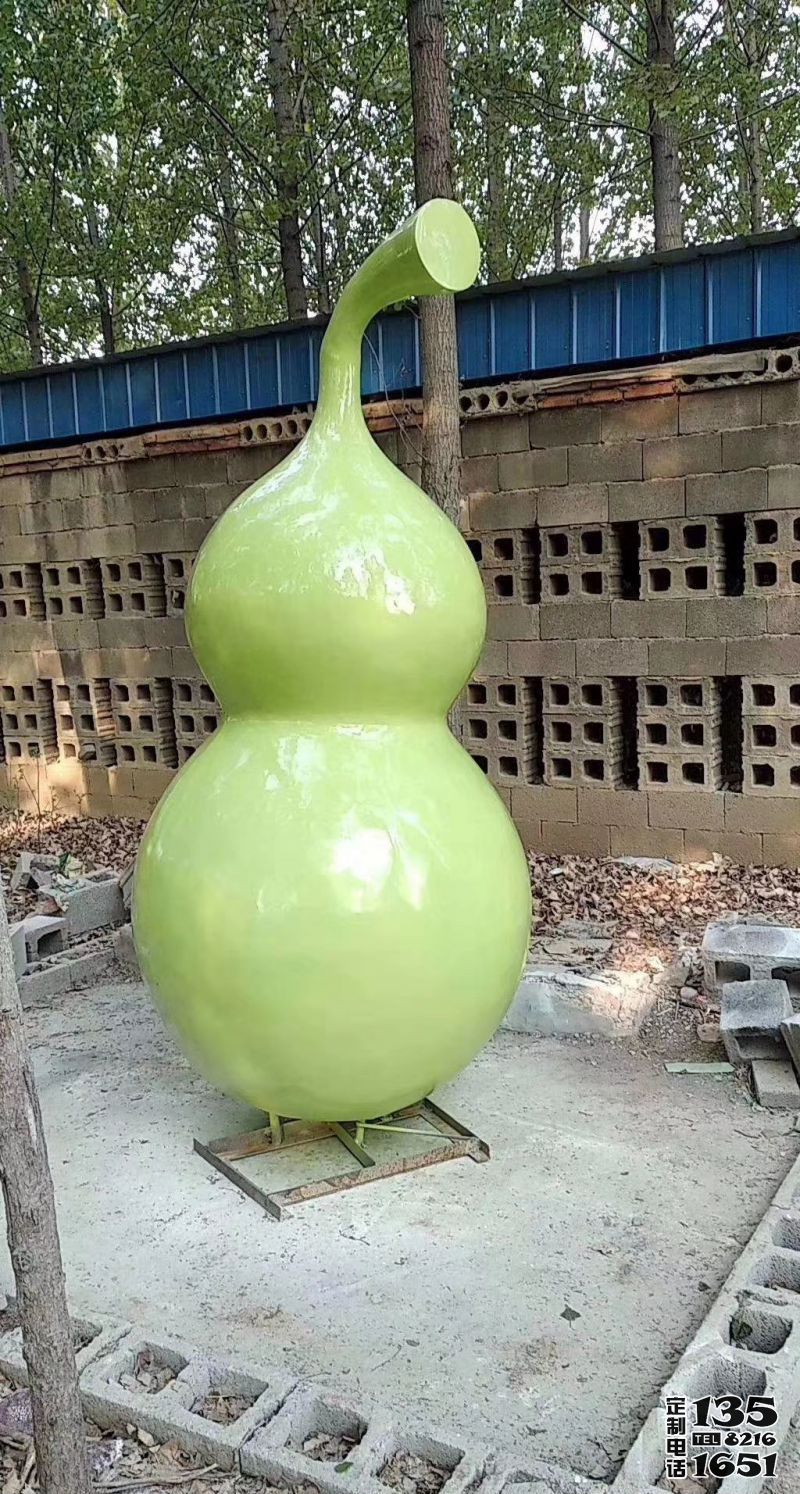 景区玻璃钢烤漆园林仿真葫芦雕塑 景区玻璃钢烤漆园林仿真葫芦雕塑