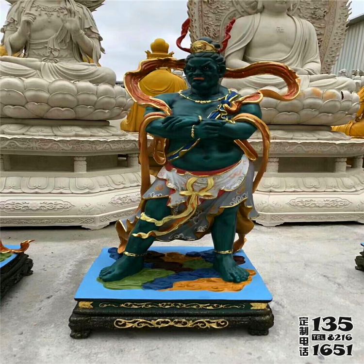 玻璃钢彩绘大型人物景观神话人物十二神将雕塑 玻璃钢彩绘大型人物景观神话人物十二神将雕塑
