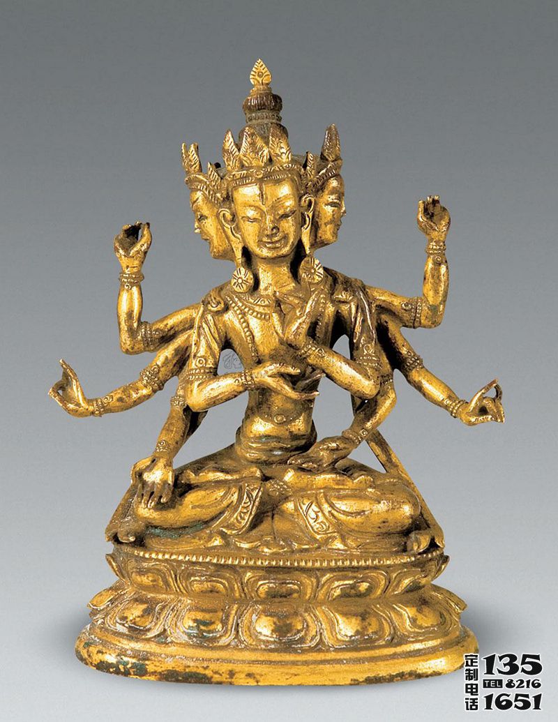 寺庙玻璃钢仿铜尊胜佛母雕塑 寺庙玻璃钢仿铜尊胜佛母雕塑