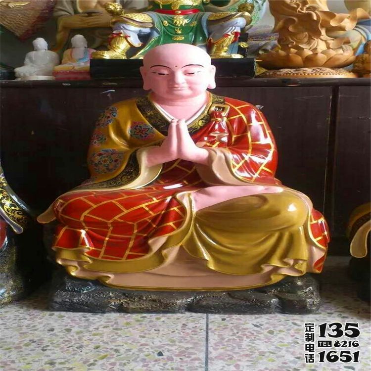 玻璃钢彩绘寺庙菩萨十八罗汉雕塑 玻璃钢彩绘寺庙菩萨十八罗汉雕塑