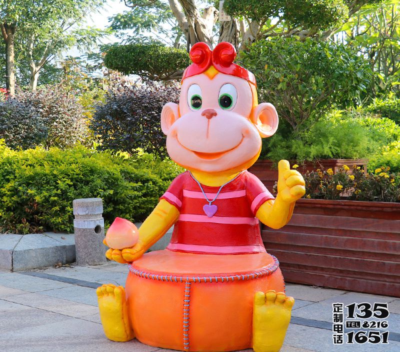 幼儿园玻璃钢彩绘卡通座椅雕塑 幼儿园玻璃钢彩绘卡通座椅雕塑