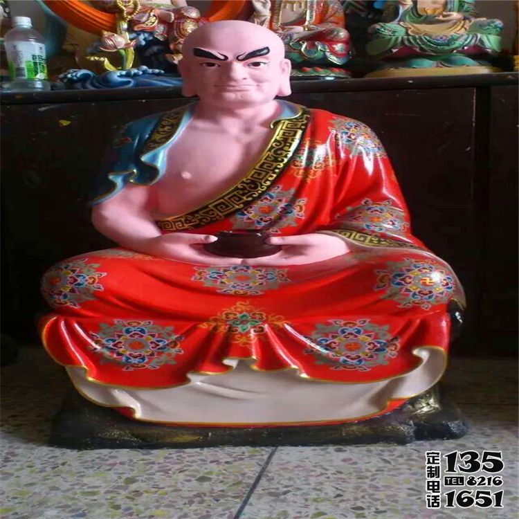 宗教庙宇玻璃钢彩绘供奉佛像十八罗汉雕塑 宗教庙宇玻璃钢彩绘供奉佛像十八罗汉雕塑