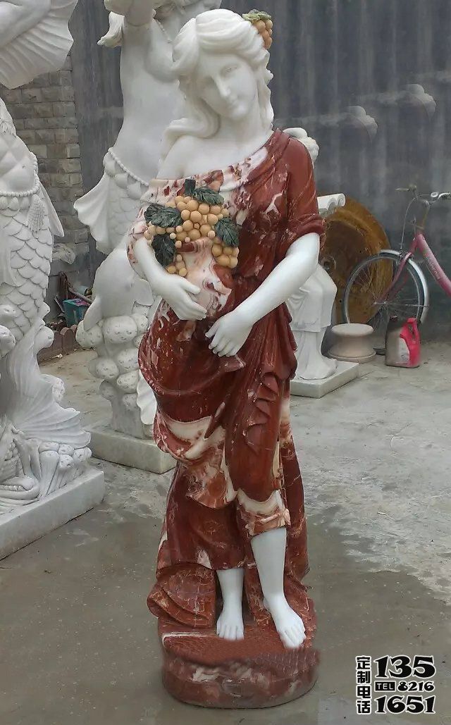 玻璃钢彩绘公园西方人物景观美女雕塑 玻璃钢彩绘公园西方人物景观美女雕塑