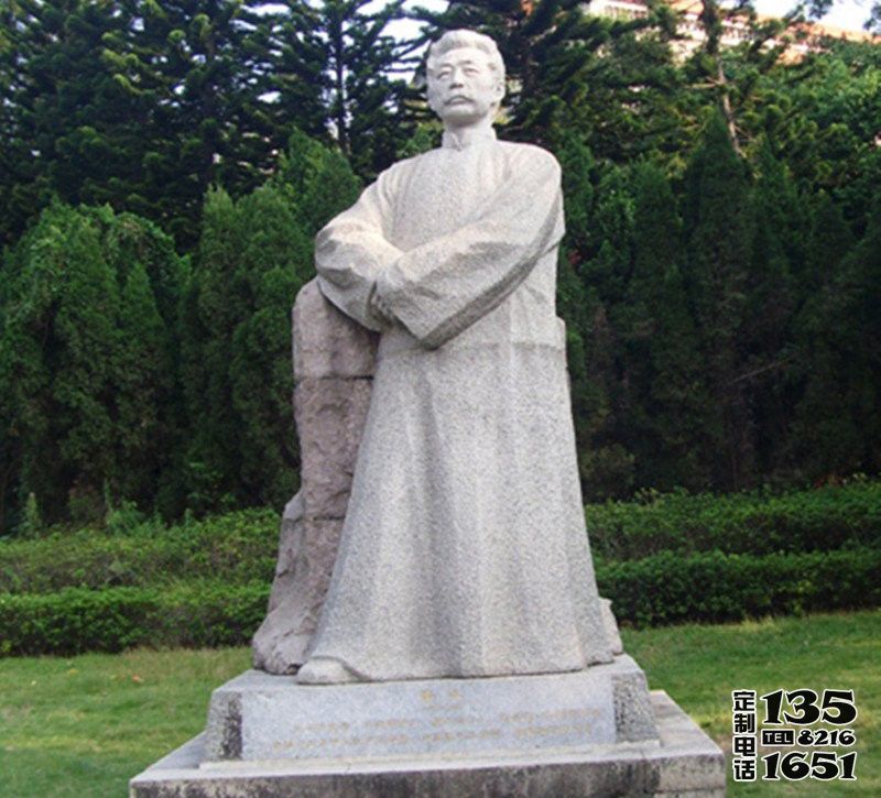 公园景区近代名人作家玻璃钢人物景观鲁迅雕塑 公园景区近代名人作家玻璃钢人物景观鲁迅雕塑