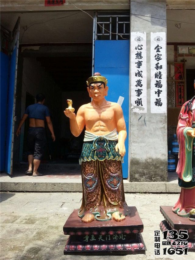 比沙门天王玻璃钢彩绘32应身神像 比沙门天王玻璃钢彩绘32应身神像