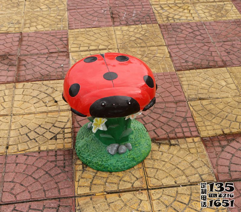 卡通甲壳虫座椅园林景区装饰品玻璃钢雕塑