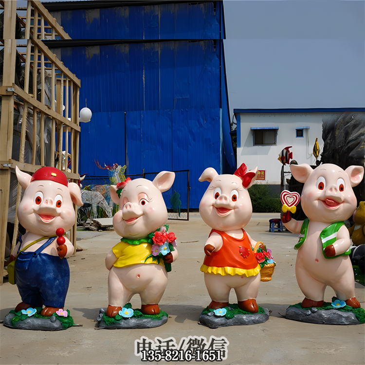 儿童乐园可爱卡通猪公仔 儿童乐园可爱卡通猪公仔